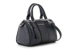 Vince Camuto Monogrammed Black Bolso Negro Piel de Polivinilo Elegante y Duradero Dimensiones 21x13x13 cm Correa Larga 53 cm